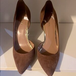 Brown Suede High Heels